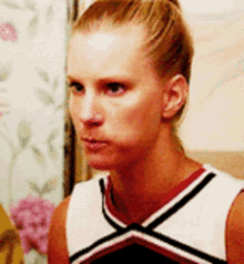 Glee Brittany Pierce GIF - Glee Brittany Pierce Looking Serious GIFs