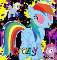 Crazy Rainbow GIF - Crazy Rainbow My Little Pony GIFs