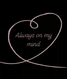 Always On My Mind Love You Lots GIF - Always On My Mind Love You Lots Heart GIFs