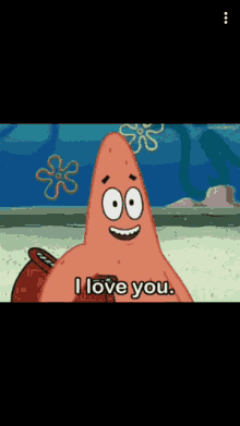 I Love You Patrick The Starfish GIF - I Love You Love Love You GIFs