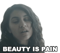 Beauty Is Pain Alessia Cara Sticker - Beauty Is Pain Alessia Cara Scars To Your Beautiful Song Stickers