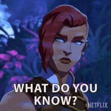 What Do You Know Teela GIF - What Do You Know Teela Masters Of The Universe Revelation GIFs