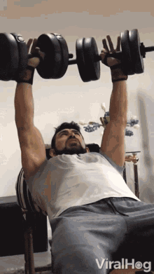 Weight Bench Snapped Viralhog GIF - Weight Bench Snapped Viralhog Exercise GIFs