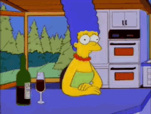 Marge Simpsons GIF - Marge Simpsons Wine GIFs