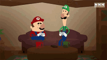 Playing Console Mario GIF - Playing Console Mario Luigi GIFs
