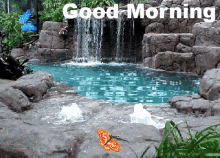 Good Morning Scenery GIF - Good Morning Scenery Waterfall GIFs
