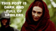 Red Woman GIF - Game Of Thrones Got Melisandre GIFs