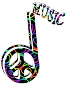 music logo peace listen to music
