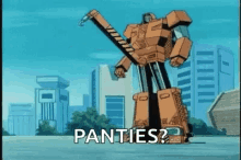 transformer excited panties