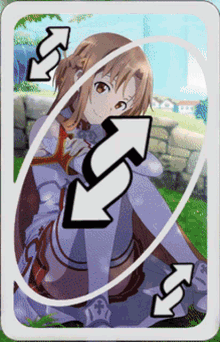 Asuna Reverse GIF - Asuna Reverse Uno Reverse GIFs