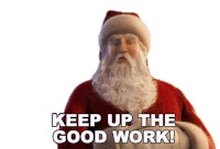 Keep Up The Good Work Santa Claus Sticker - Keep Up The Good Work Santa Claus The Polar Express Stickers