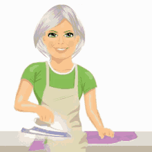 Housewife Ironing GIF - Housewife Ironing Hausfrau GIFs