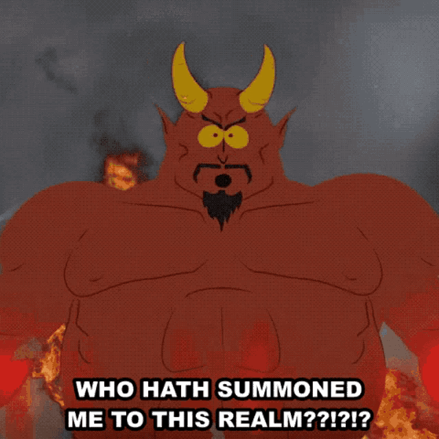 Who Hath Summoned Me To This Realm Satan GIF - Who Hath Summoned Me To This Realm Satan South Park GIFs
