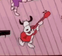 Snoopy Peanuts GIF - Snoopy Peanuts Guitar GIFs