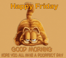 Friday Garfield GIF - Friday Garfield Happy Friday GIFs