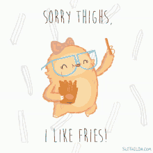 Fries Thighs GIF - Fries Thighs Mcdo GIFs