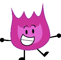 Firey Smile Sticker - Firey Smile Purple Flame Stickers