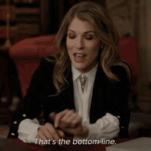 Thats The Bottom Line Keira GIF - Thats The Bottom Line Keira The Good Fight GIFs