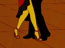 Bailando En La Competición De Baile GIF - Baile Tango Los Simpsons GIFs