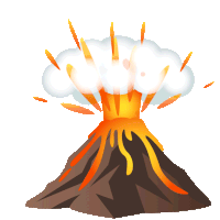 Volcano Joypixels Sticker - Volcano Joypixels Eruption Stickers