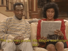 bill cosby cosby show the guy was purple his tongue was hanging out