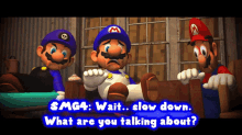 Smg4 Wait Slow Down GIF - Smg4 Wait Slow Down What Are You Talking About GIFs