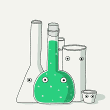 chemistry equipmets quirky splash weird graduated cylinder