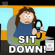 Sit Down Veronica Crabtree GIF - Sit Down Veronica Crabtree South Park GIFs