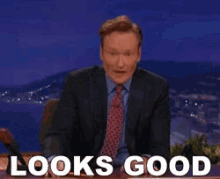 Conan O Brien Looks Good GIF - Conan O Brien Looks Good Good GIFs