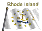 Rhode Island Flag Sticker - Rhode Island Flag Windy Stickers