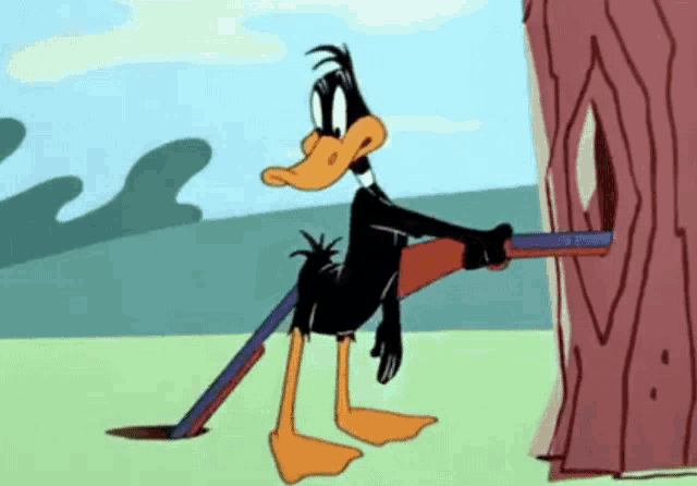El GIF animado de Daffy Daffy Duck Butt perfecto para tus conversaciones. 