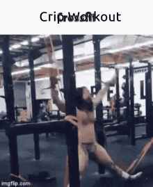 Crip Workout Jump GIF - Crip Workout Jump Funny GIFs