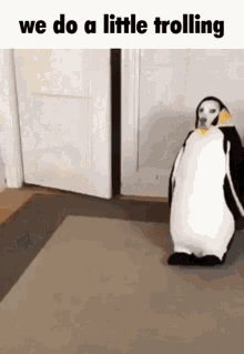 Penguin Dog GIF - Penguin Dog Trolling GIFs