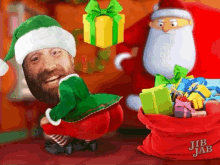 Santaiscoming Gift GIF - Santaiscoming Santa Gift GIFs