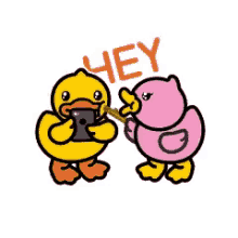 B Duck Emoticon GIF - B Duck Emoticon Pinky GIFs
