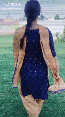 Gs0001 Blue Punjabi Suit Tik Tok Girl GIF - Gs0001 Blue Punjabi Suit Tik Tok Girl GIFs