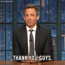 Thank You GIF - Seth Meyers Late Night Seth Lnsm GIFs