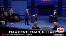 Presidential Debate - I'M A Gentleman GIF - Trump Debate Debate2016 GIFs