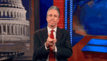 Jon Stewart - Slow Clap (Bravo Congress) GIF - Jon Stewart Slow Clap Clapping GIFs