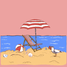 keep it simple beach umbrella sandpiper beach ball
