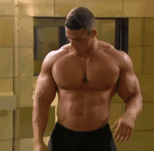 Massive Muscle Man Pec Bounce