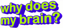 Why Does My Brain Animated Text GIF - Why Does My Brain Brain Animated Text GIFs