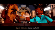 Lego Star Wars Lando Calrissian GIF - Lego Star Wars Lando Calrissian Its Not My Fault GIFs