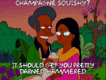 The Simpsons Squishee GIF - The Simpsons Squishee Champagne GIFs
