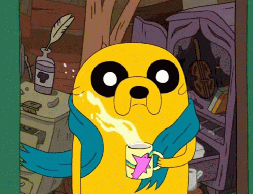 Adventure Time Jake The Dog GIF - Adventure Time Jake The Dog Coffee GIFs