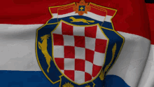 hrvatska croatia flag waving
