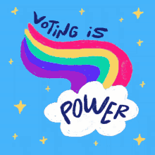 rainbow power election clouds voting
