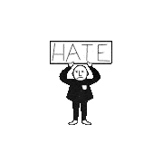 No Hate Blm Sticker - No Hate Hate Blm Stickers