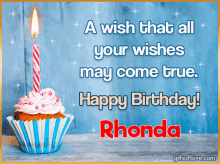 happy birthday to you rhonda