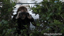 Watching Stalking GIF - Watching Stalking Hiding In Bushes GIFs